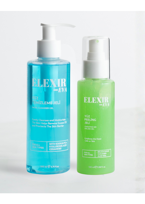 Yüz Temizleme Jeli + Arındırıcı Peeling Jel (Avantajlı İkili Set)